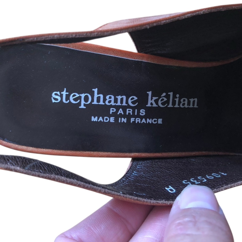 Vintage Stéphane Kélian Paris Leather Slingback Heels – Made in France - Picture 2 of 3